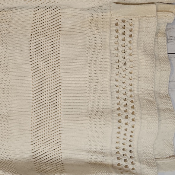 🎅Under Skies Cream Textured Women's Sweater Small - Picture 5 of 7